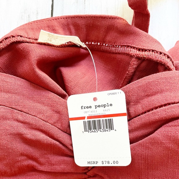 Free people Intimately Red Monroe Mini Dress - Picture 3 of 6